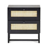 Padstow 2 Drawer Bedside - Black