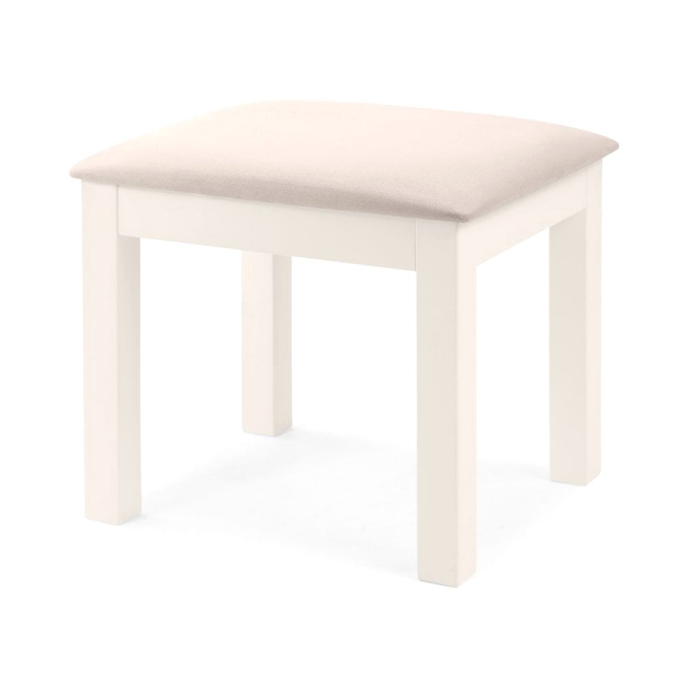 Maine Dressing Stool - Surf White