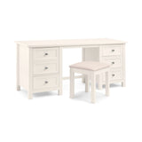 Maine Dressing Stool - Surf White
