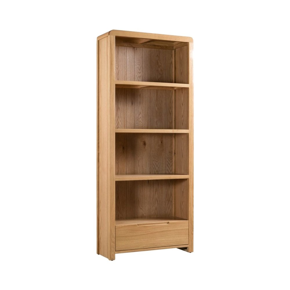 Curve Oak Tall Bookcase