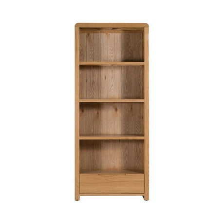 Curve Oak Tall Bookcase