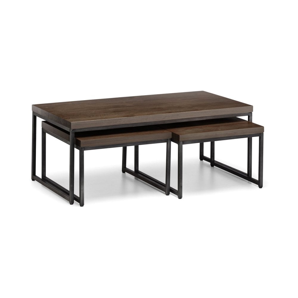 Brooklyn Nesting Coffee Tables - Dark Oak