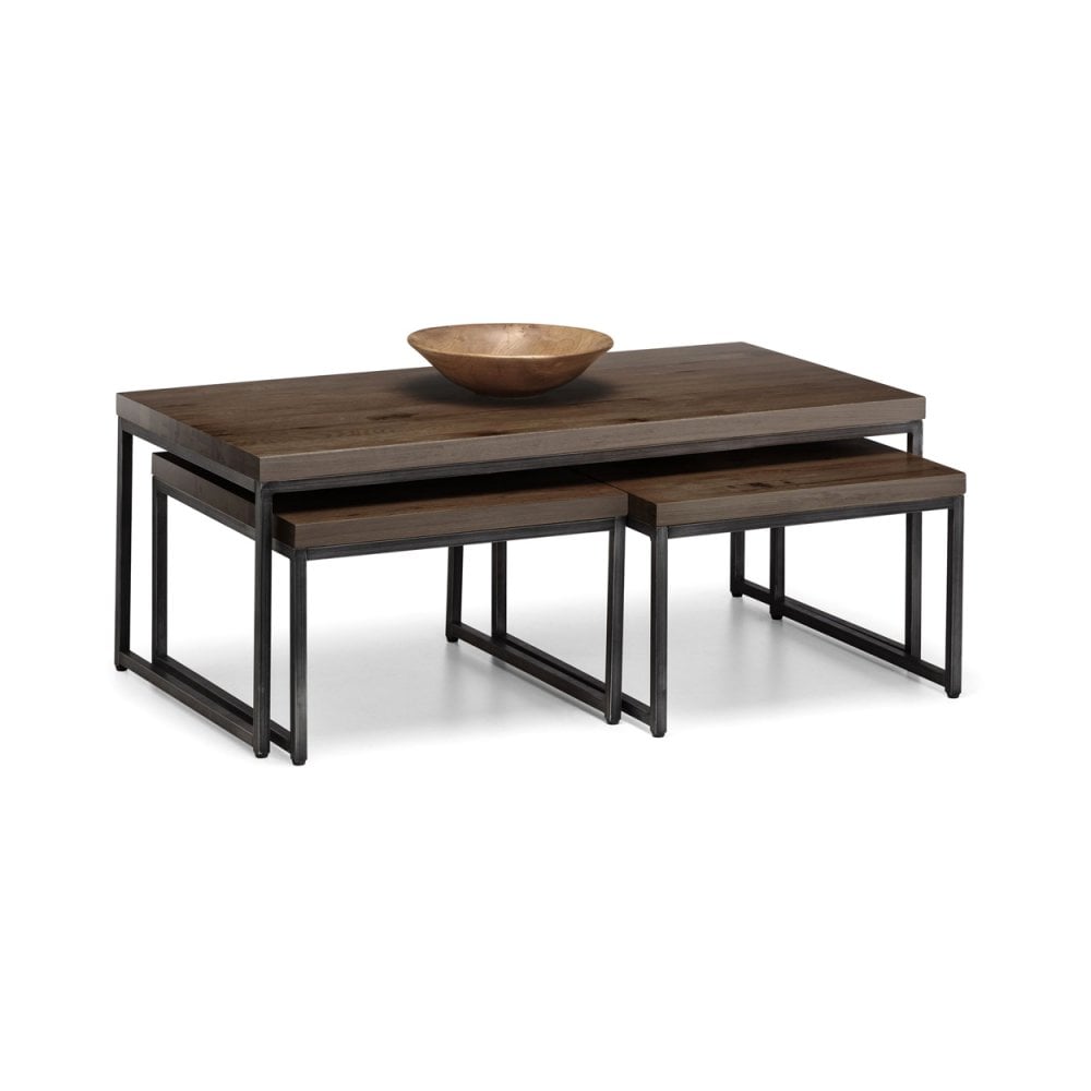 Brooklyn Nesting Coffee Tables - Dark Oak