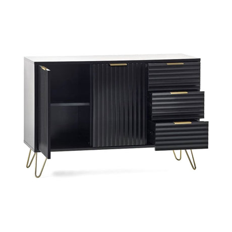 Murano Large Sideboard - Matt Black