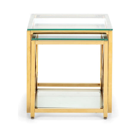 Miami Nest Of Tables - Gold