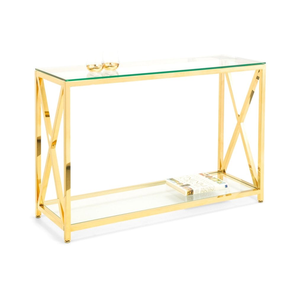 Miami Console Table - Gold