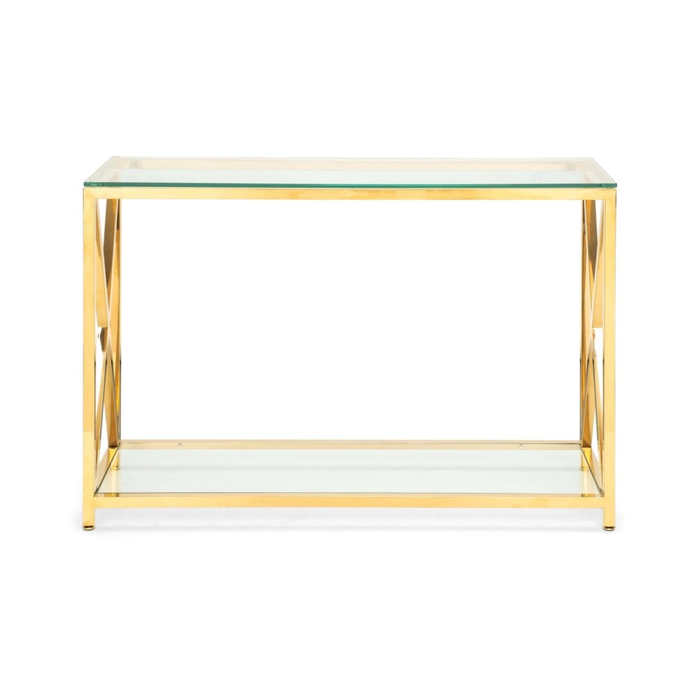 Miami Console Table - Gold