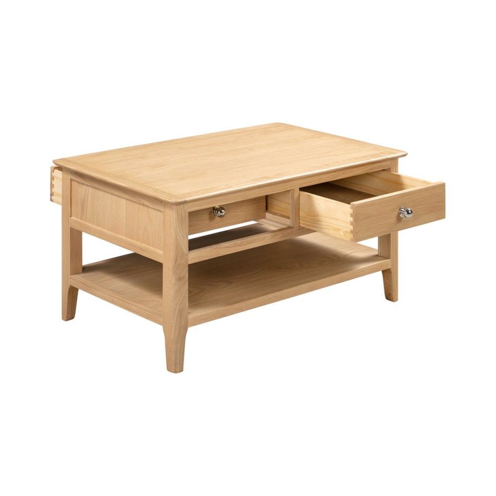 Cotswold Coffee Table With 2 Drawers