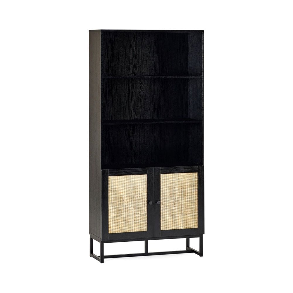 Padstow Tall Bookcase - Black