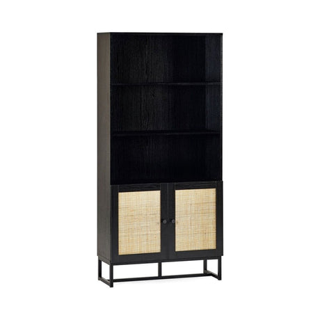 Padstow Tall Bookcase - Black