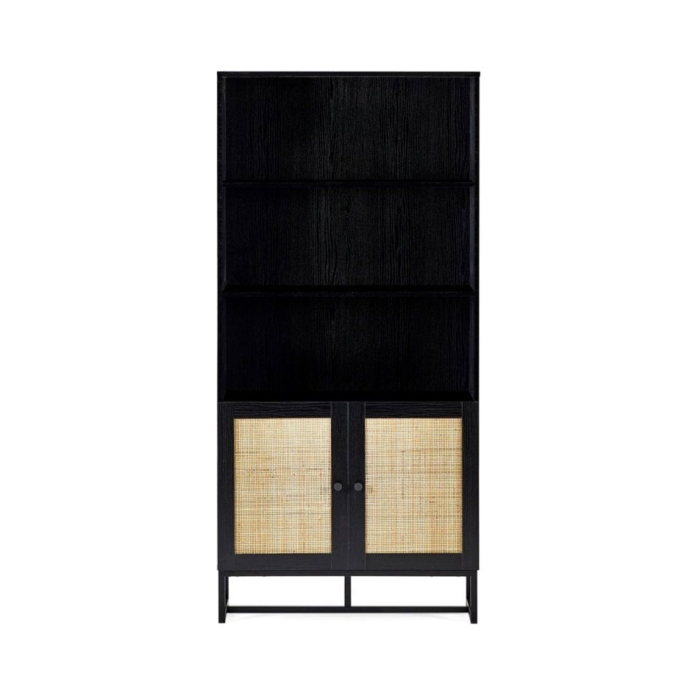 Padstow Tall Bookcase - Black