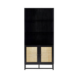 Padstow Tall Bookcase - Black