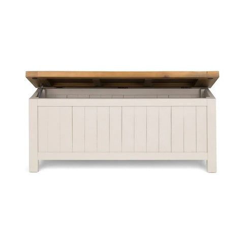 Aspen Storage Bench - Grey Wash