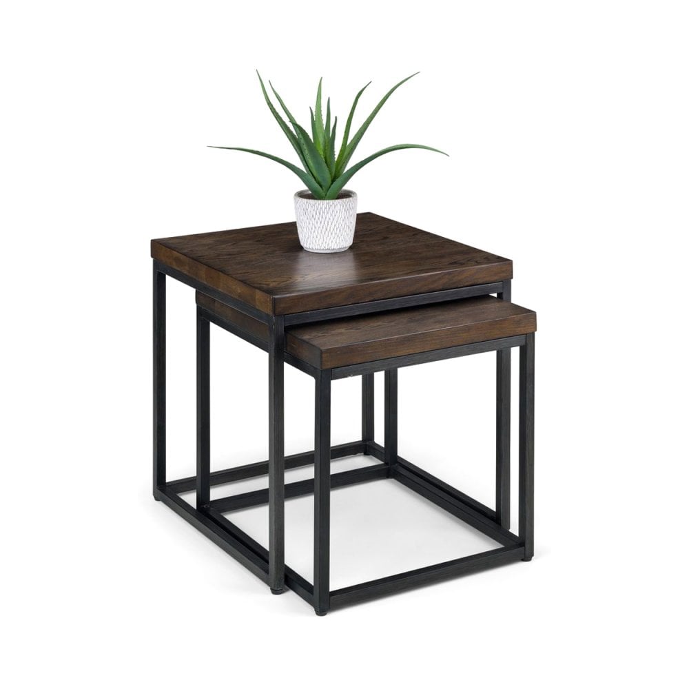 Brooklyn Nesting Lamp Tables - Dark Oak