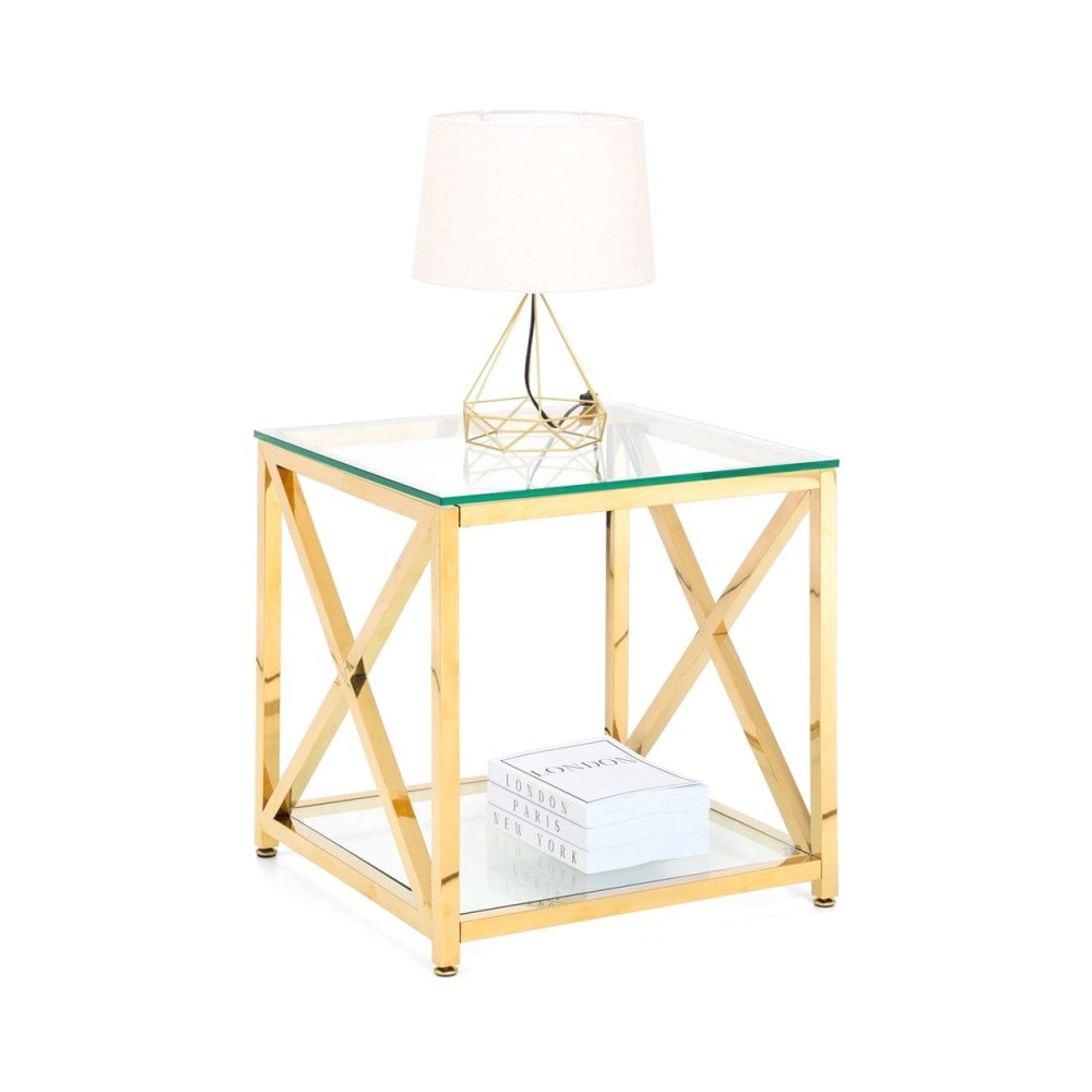 Miami Lamp Table - Gold