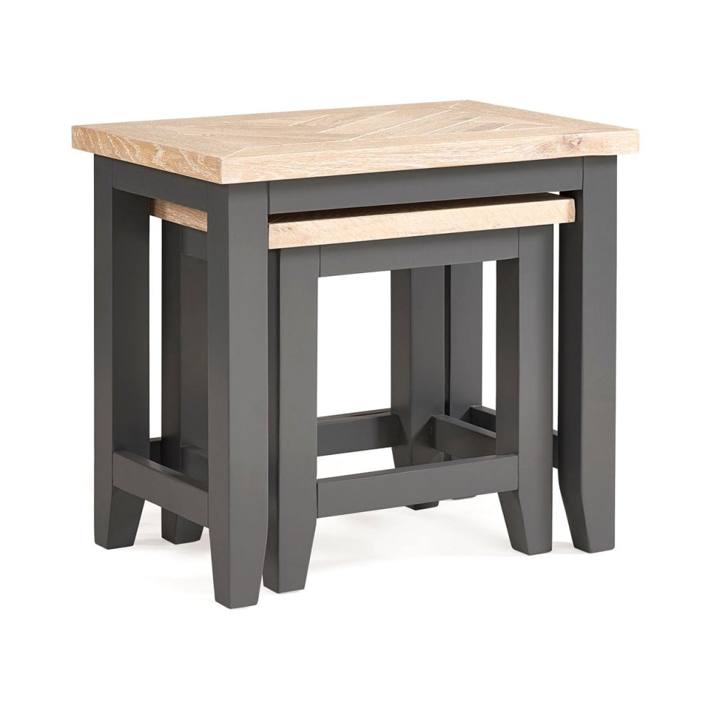 Bordeaux Nest Of Tables Dark Grey