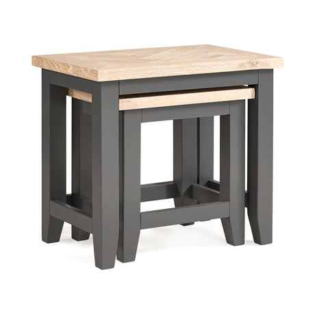 Bordeaux Nest Of Tables Dark Grey