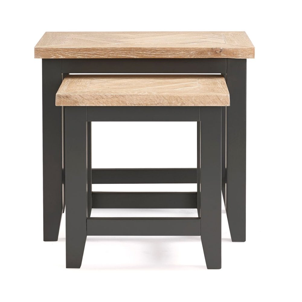 Bordeaux Nest Of Tables Dark Grey