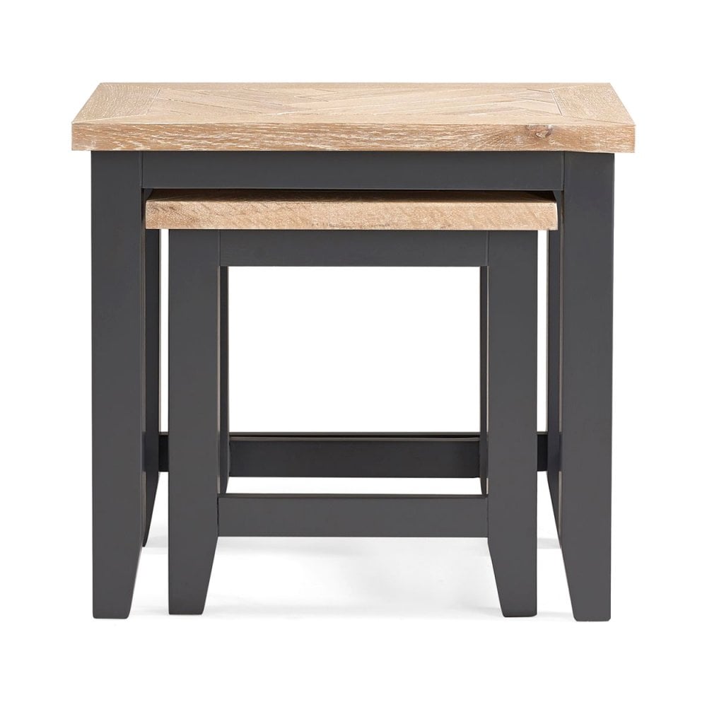 Bordeaux Nest Of Tables Dark Grey