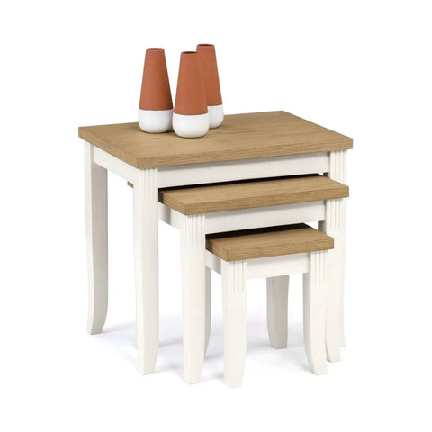 Davenport Ivory/Oak Nest Of Tables