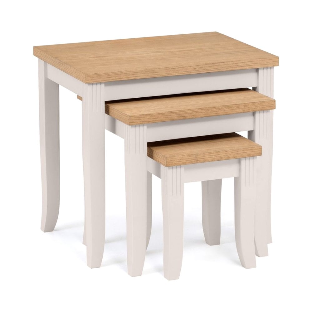 Davenport Oak/Elephant Grey Nest Of Tables