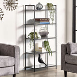 Chicago Tall Bookcase Smoked Glass