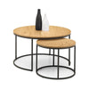 Bellini Round Nesting Coffee Table - Oak