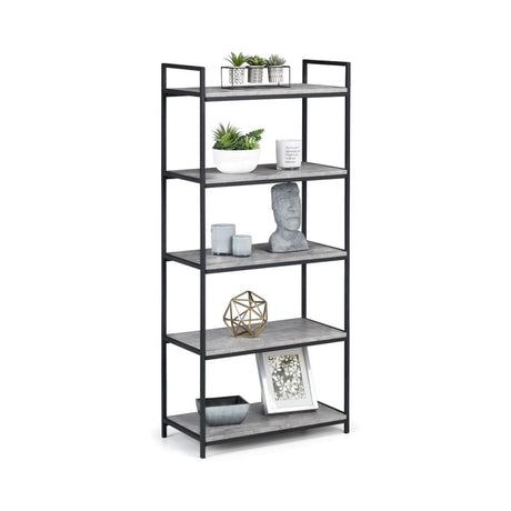 Staten Tall Concrete Bookcase