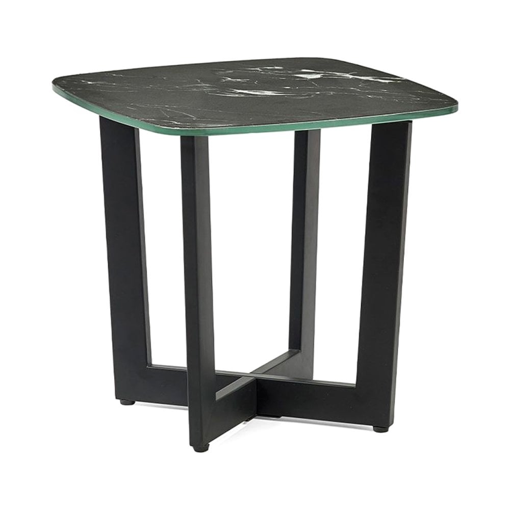 Olympus Lamp Table - Black Marble