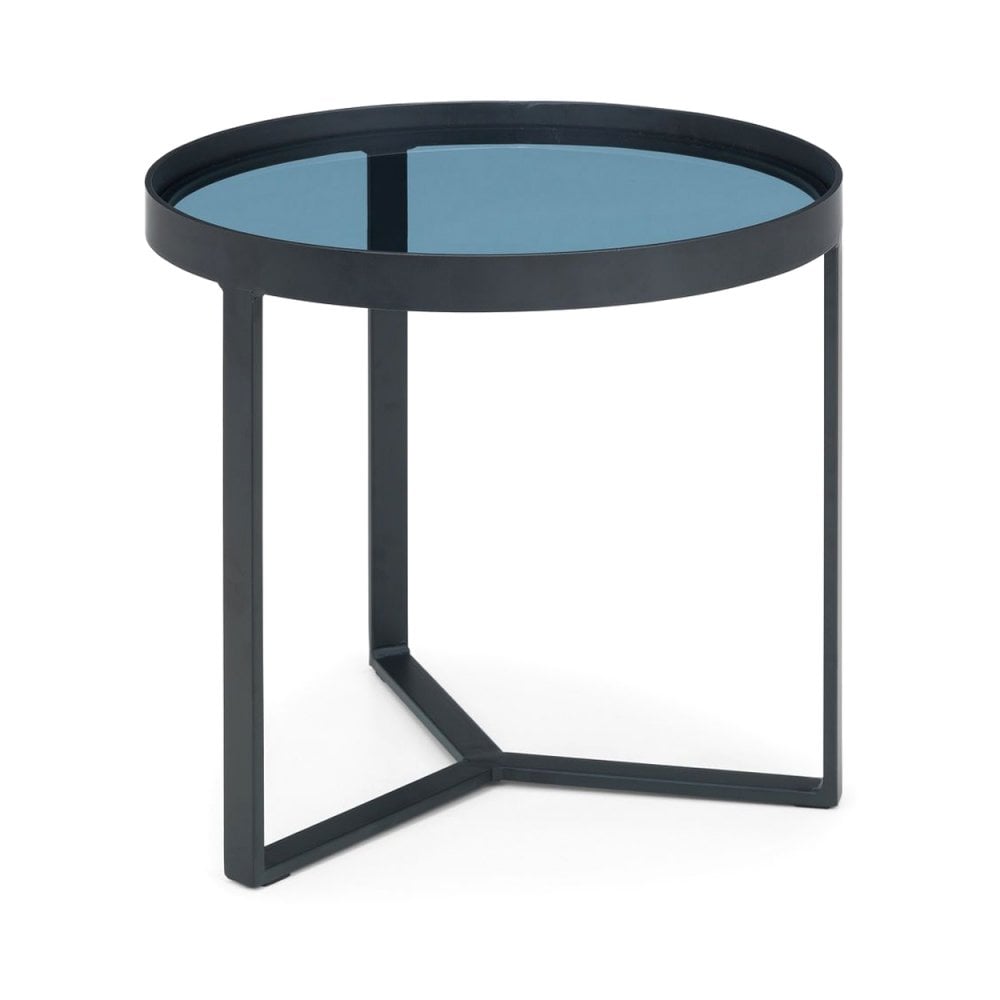 Loft Lamp Table - Smoked Glass