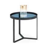 Loft Lamp Table - Smoked Glass