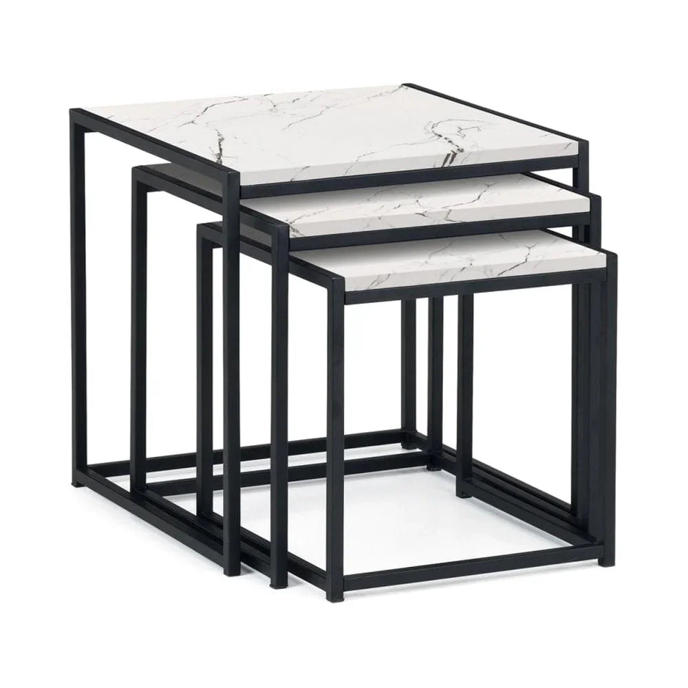 Tribeca Nest Of 3 Tables - White Marble