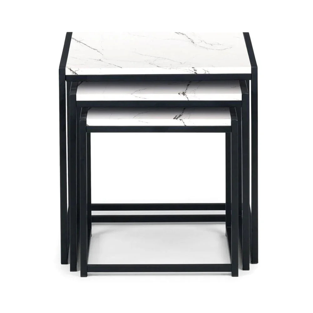 Tribeca Nest Of 3 Tables - White Marble