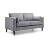 Hayward 2 Seater - Grey Chenille Fabric