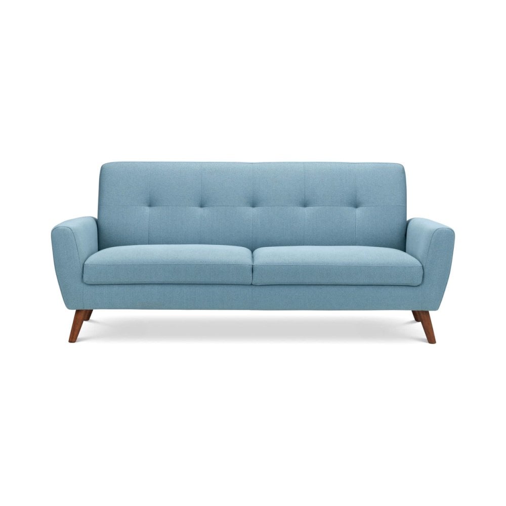 Monza 3 Seater Compact Retro Sofa - Blue