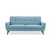 Monza 3 Seater Compact Retro Sofa - Blue