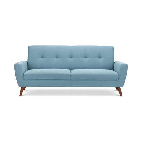 Monza 3 Seater Compact Retro Sofa - Blue
