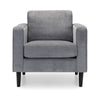 Hayward Chair - Grey Chenille Fabric