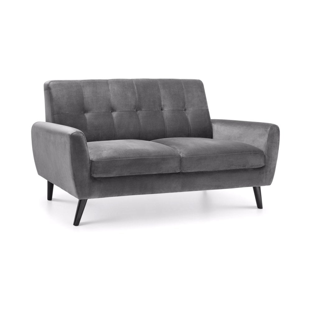 Monza 2 Seater In Dark Grey Velvet