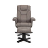 Malmo Swivel Recliner & Stool - Grey