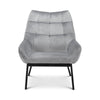Lucerne Velvet Chair - Grey