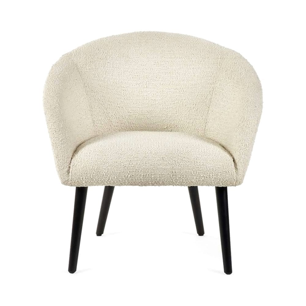 Amari Boucle Accent Chair - Ivory