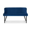 Luxe High Back Bench - Blue