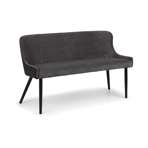 Luxe High Back Bench - Grey