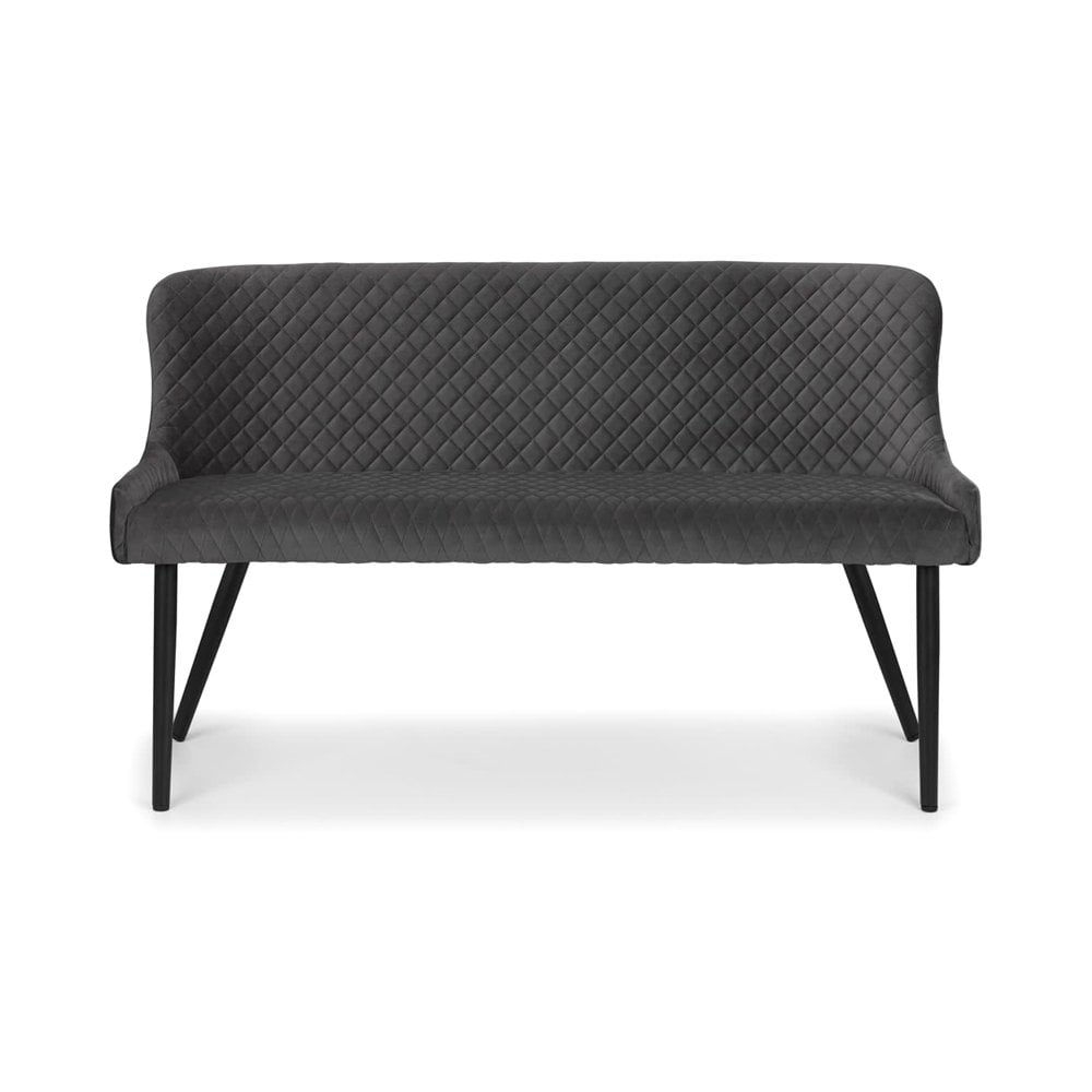Luxe High Back Bench - Grey