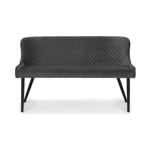 Luxe High Back Bench - Grey