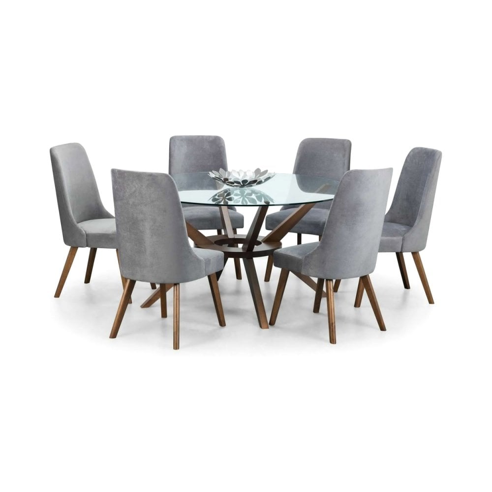 Chelsea Large 140cm Round Glass Table