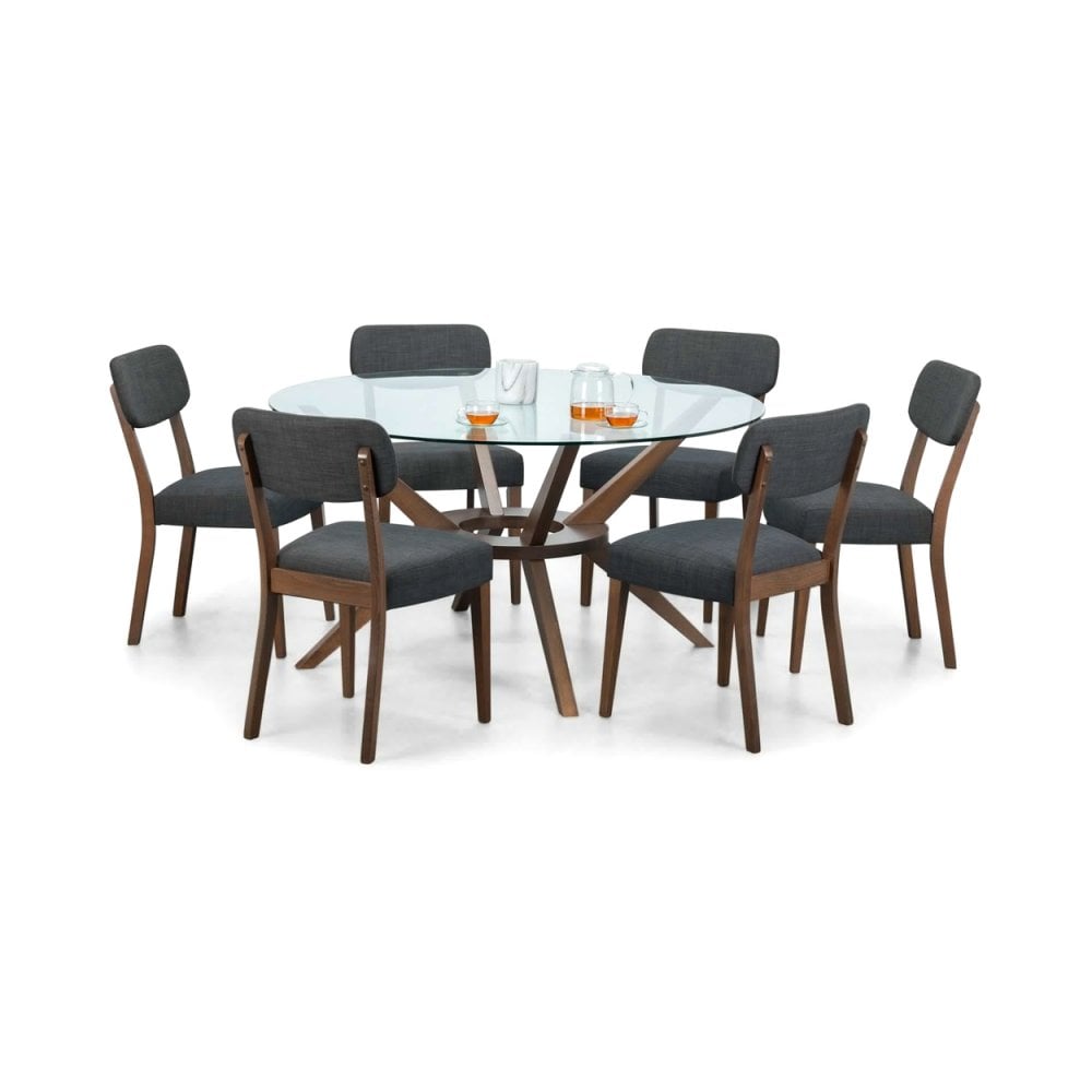 Chelsea Large 140cm Round Glass Table