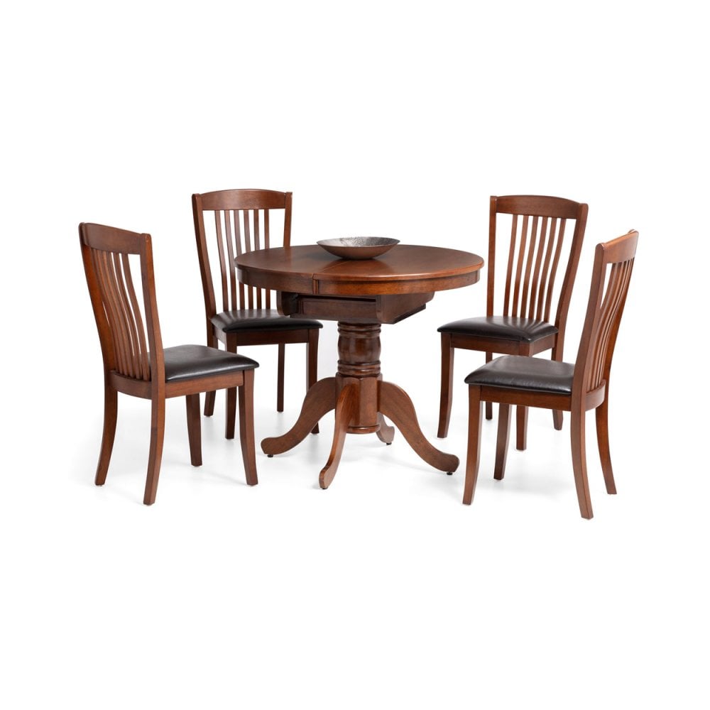 Canterbury Round To Oval Extending Table - Mahogany