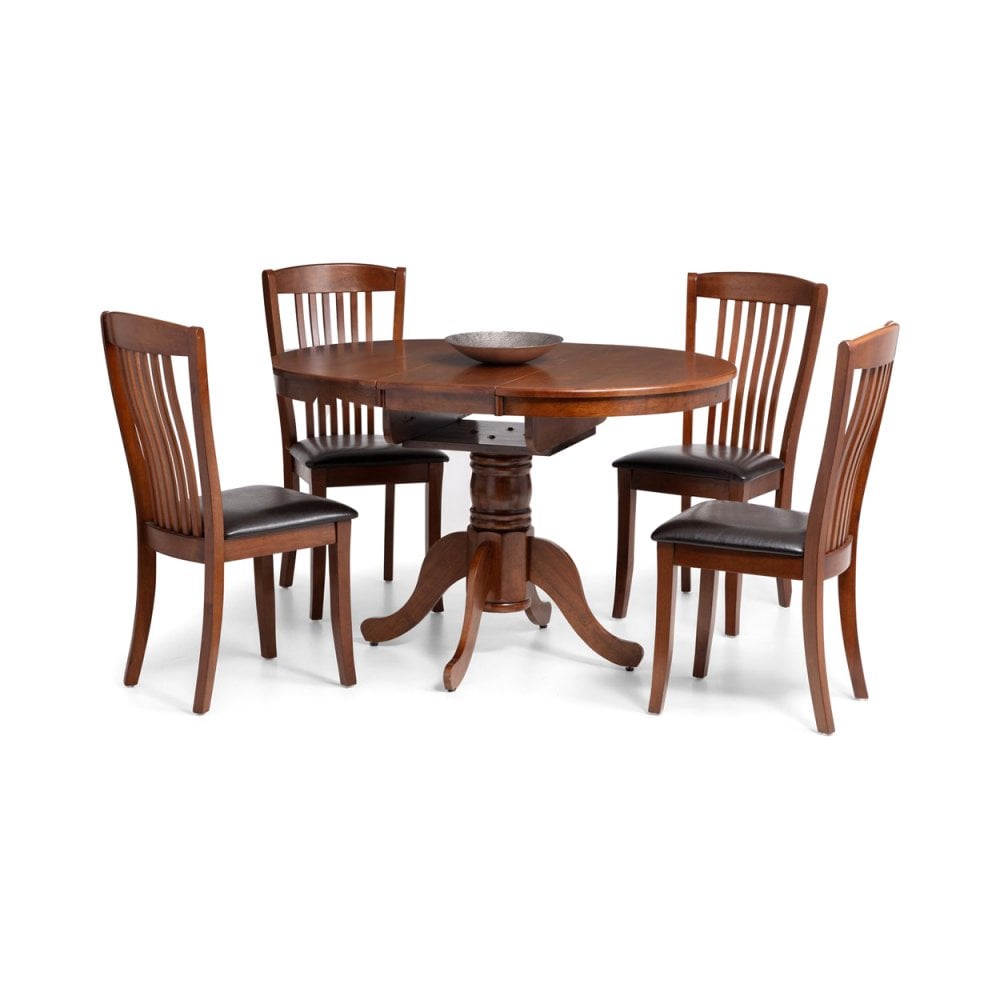 Canterbury Round To Oval Extending Table - Mahogany